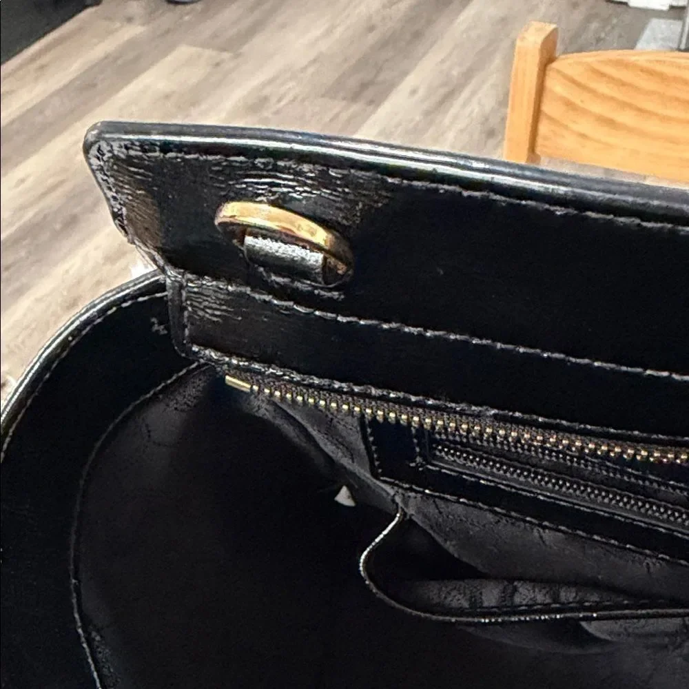 Michael Kors Shiny Black Satchel - Picture 9 of 12